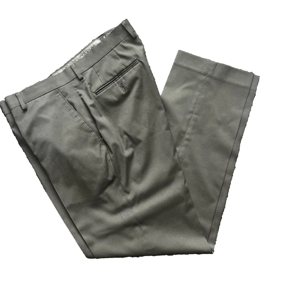 lauren ralph lauren trousers men's 34X30 black total comfort poly blend business